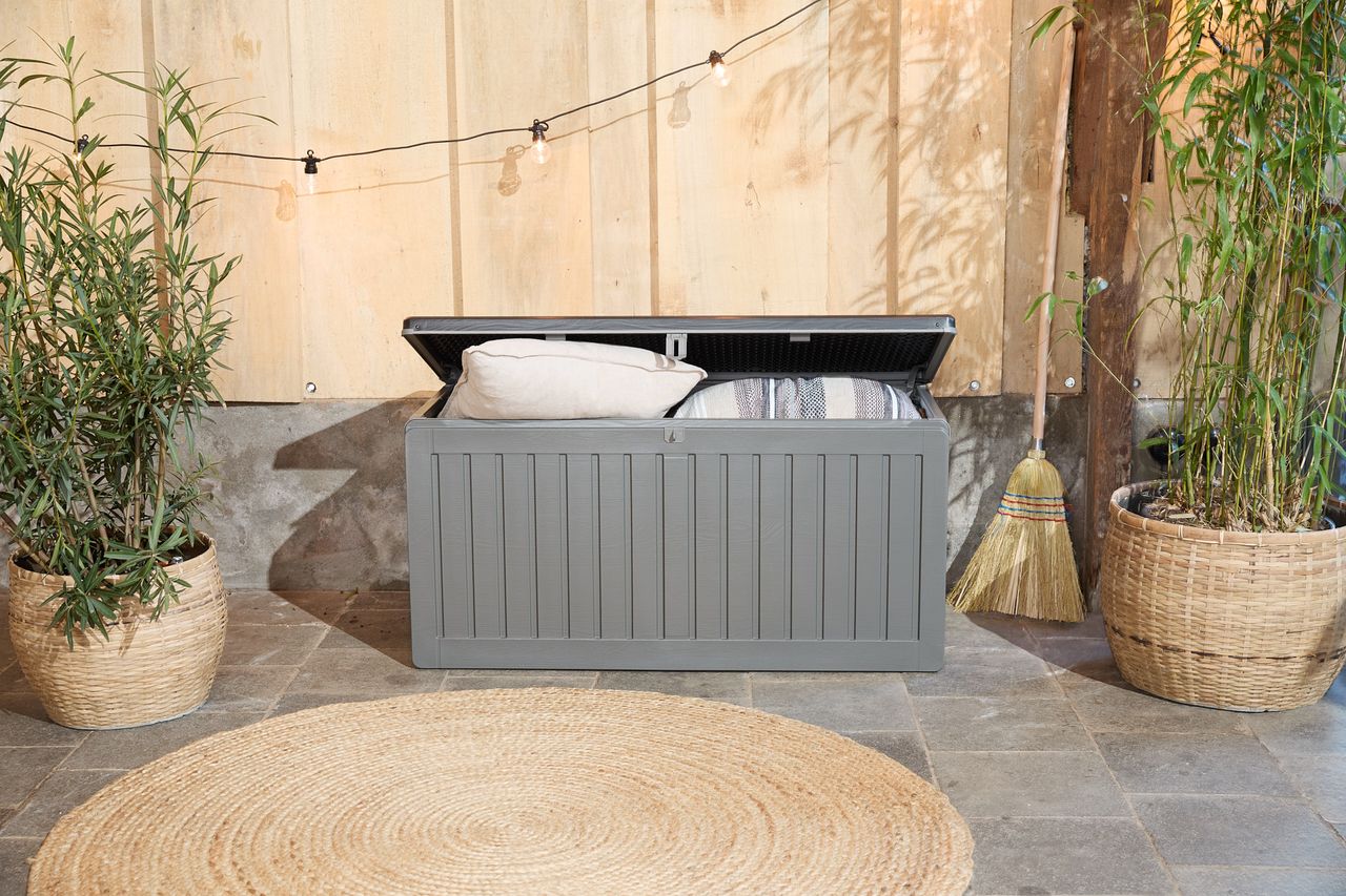 909 OUTDOOR Premium-Gartenbox grau