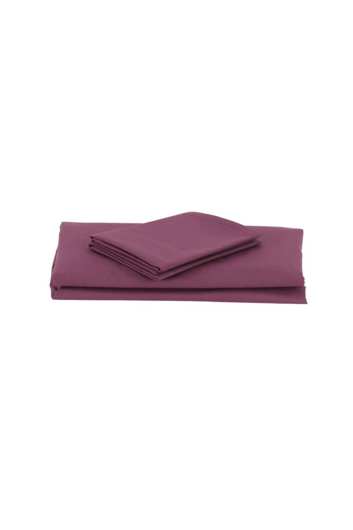 Elart  Star Dust Bettbezug-Set für Einzelbett, 100 % natürliche Baumwolle, Ranforce, 3-teilig, Pflaume