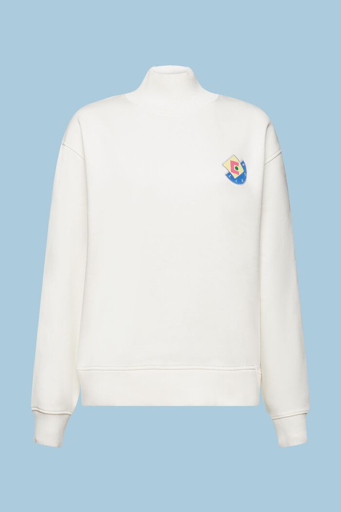 Logo-Sweatshirt mit Stehkragen