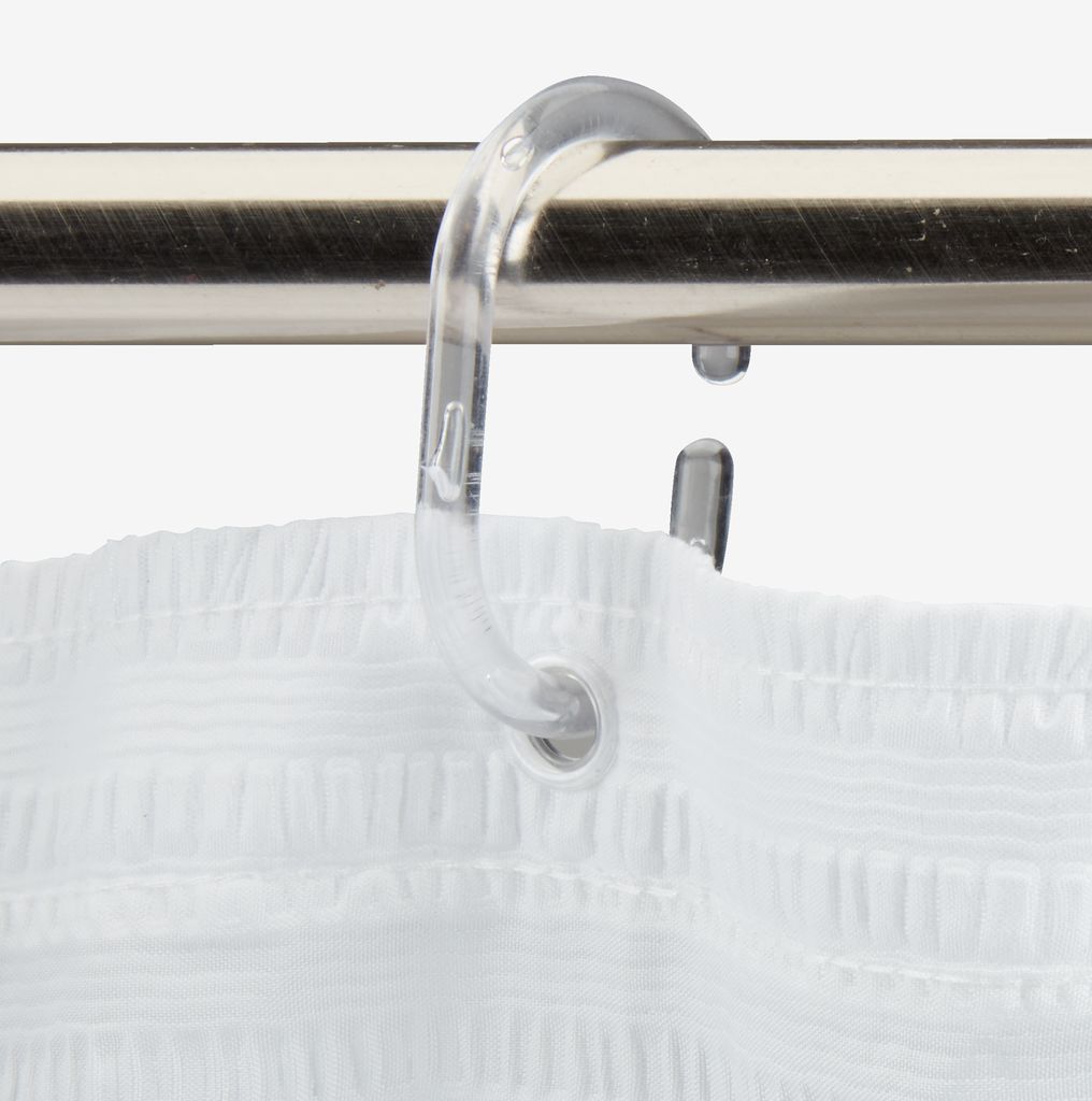 LOTTEFORS gold shower curtain LOTTEFORS 180x200cm white KRONBORG