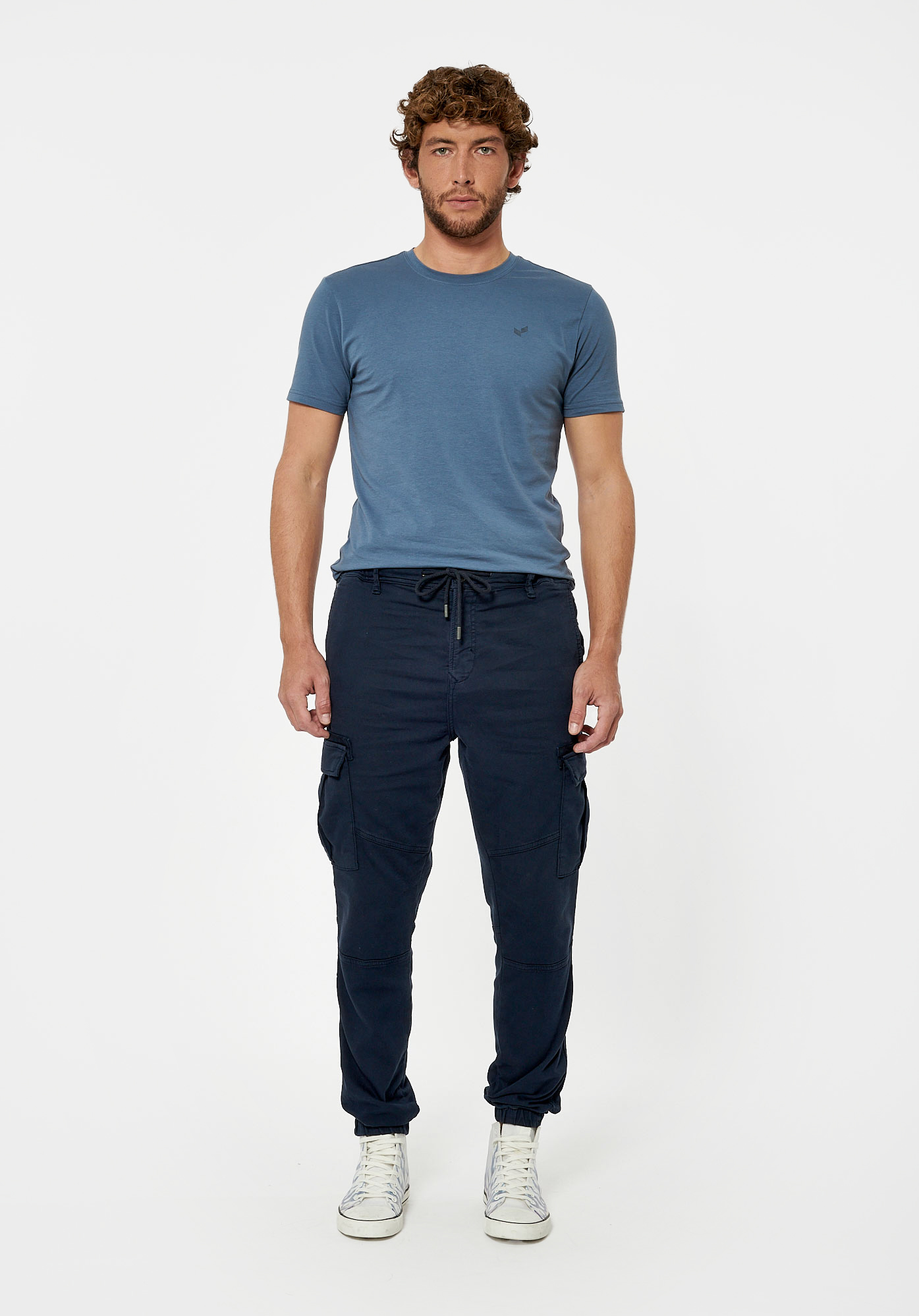 ALKI   Pantalon cargo bleu Homme