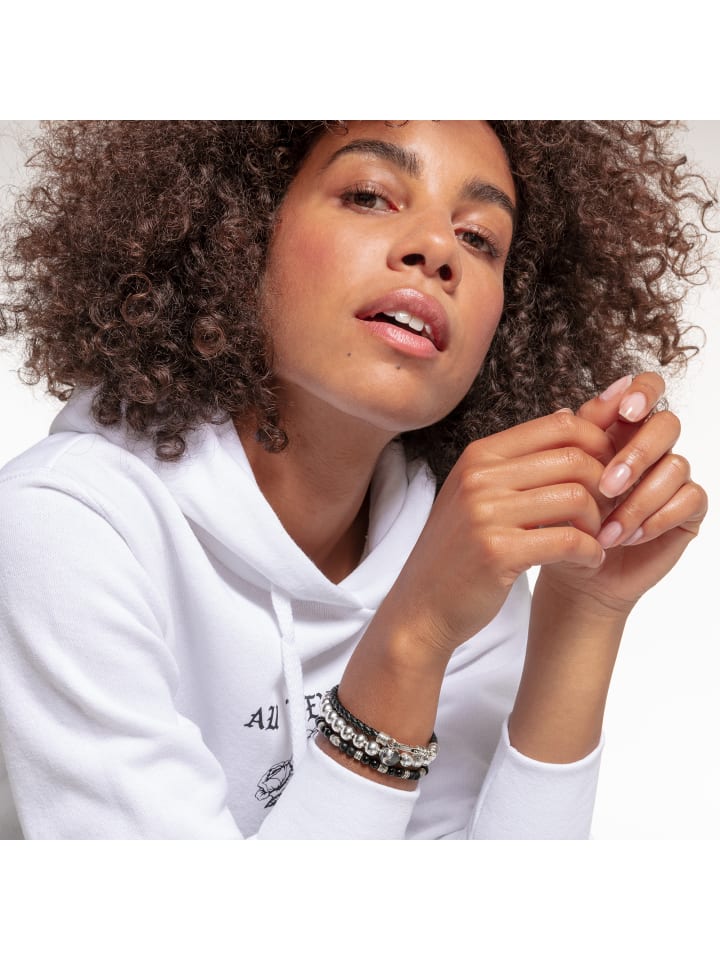 Thomas Sabo Armband in silber, schwarz günstig kaufen