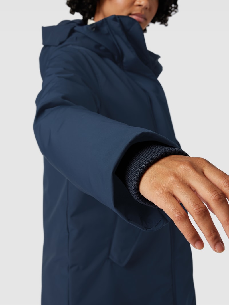 Jacke mit Kapuze Modell 'ALBURY' in dunkelblau