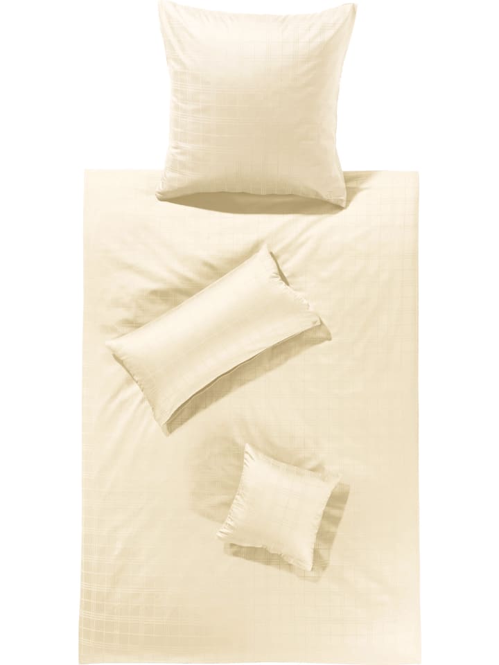 Erwin Müller Mako-Damast Bettwäsche Passau in creme günstig kaufen