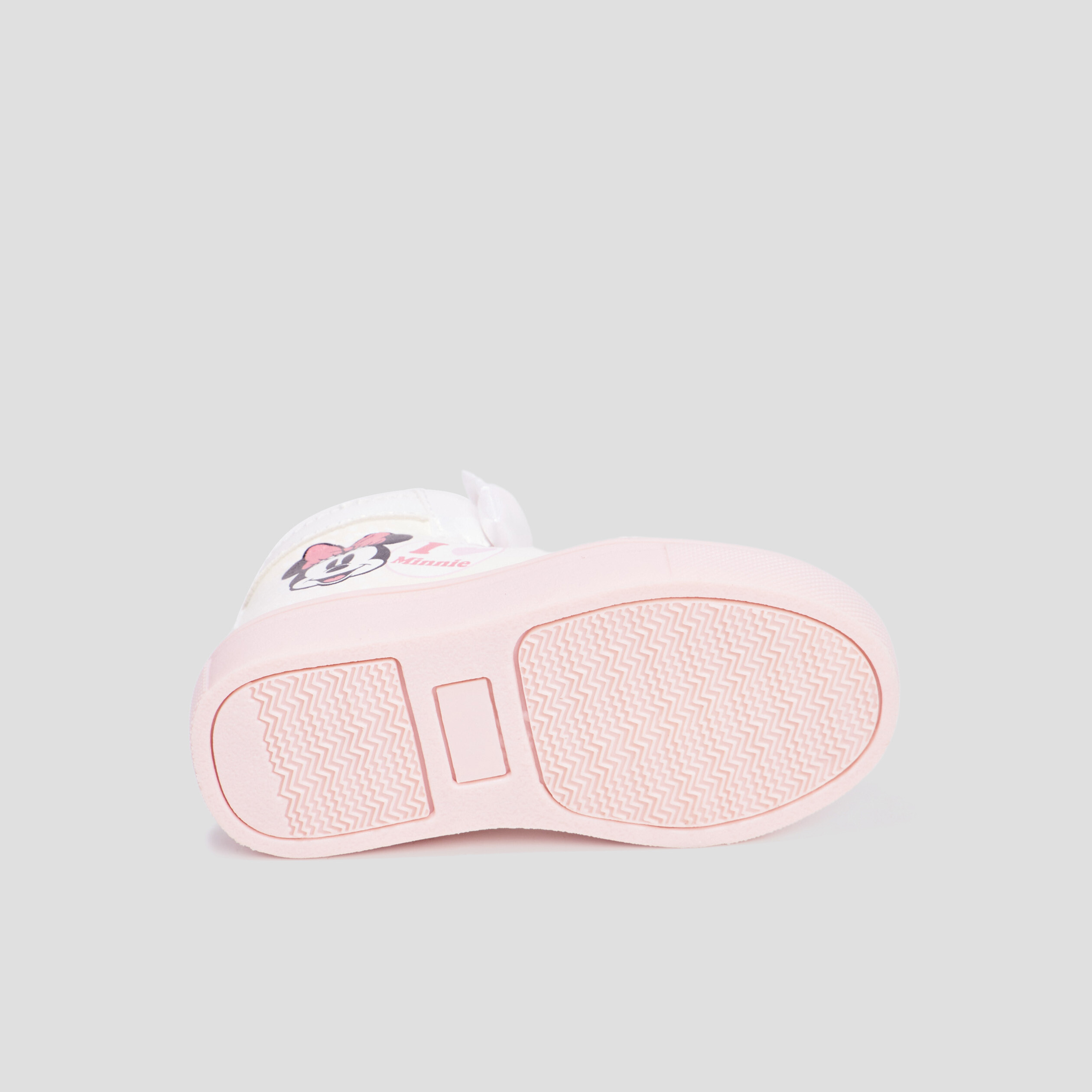 Baskets montantes zippées Minnie rose bébé fille | La Halle