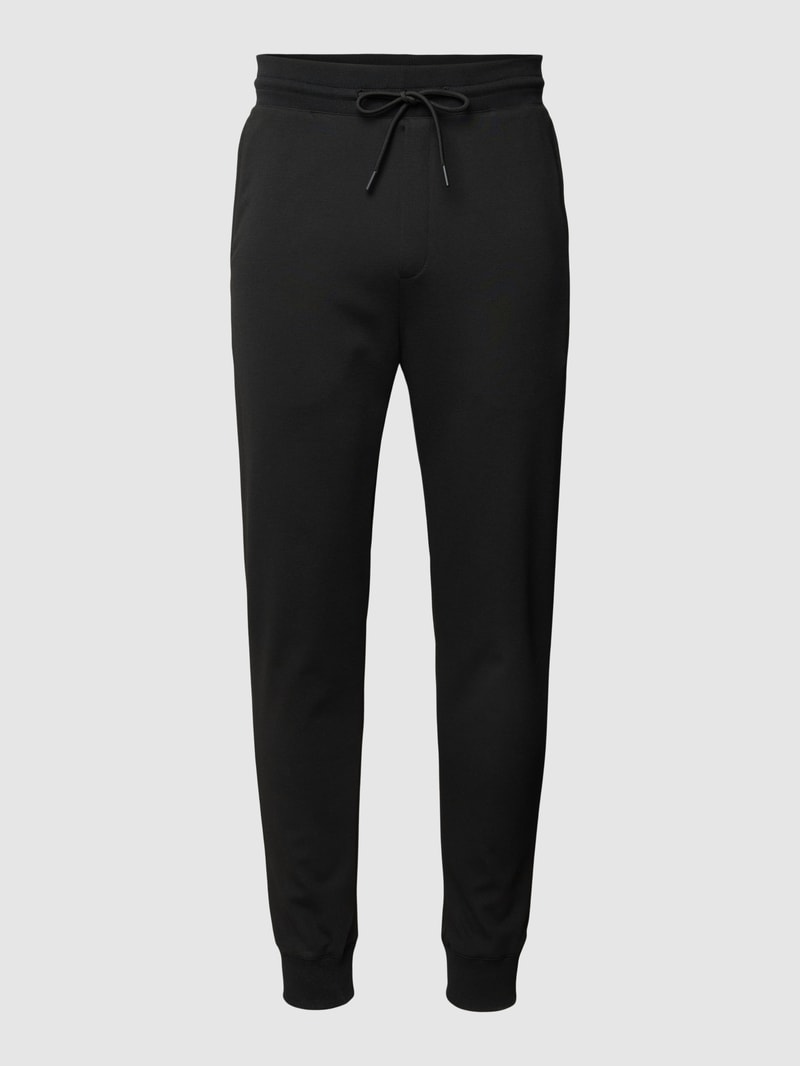 Sweatpants mit elastischem Bund in schwarz
