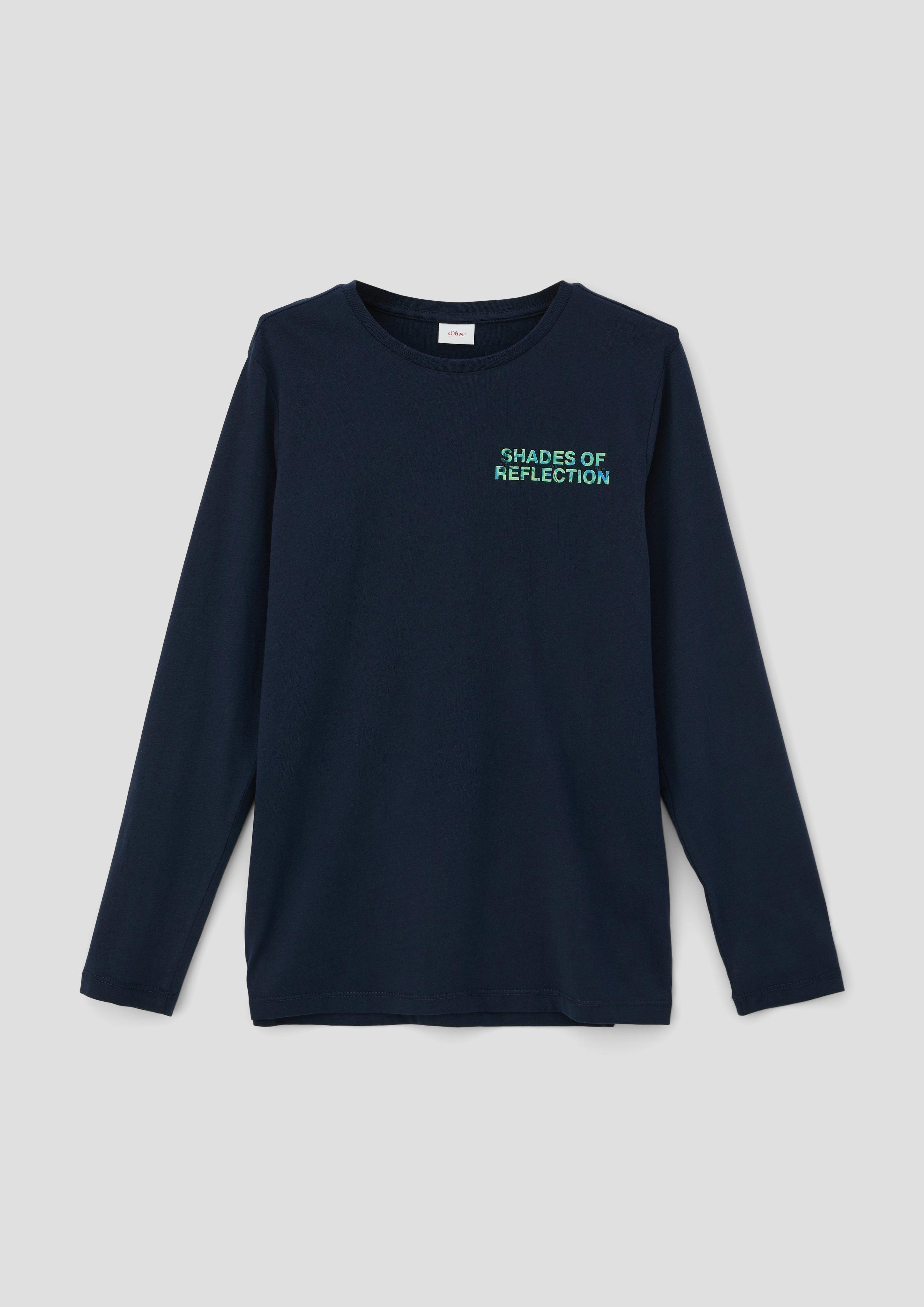 Longsleeve mit gummiertem Print  2134016-5952