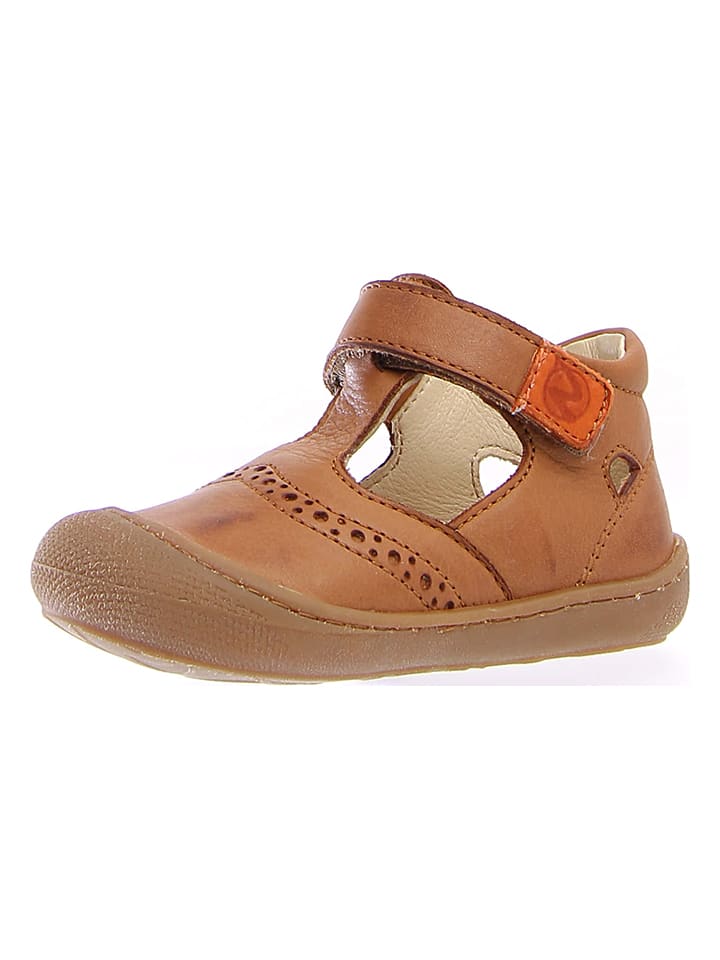 Naturino Leder-Halbsandalen in Hellbraun günstig kaufen
