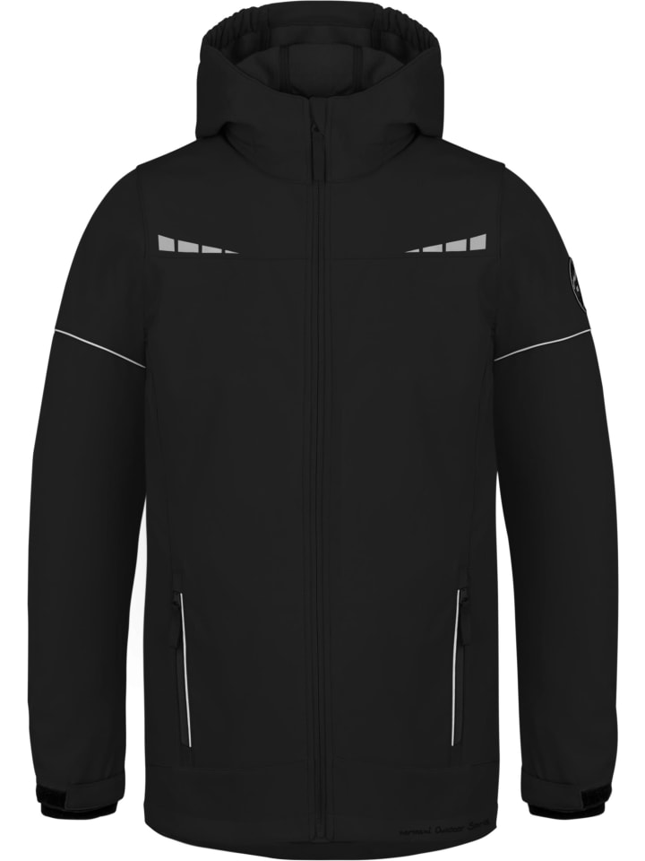 Normani Outdoor Sports Kinder Softshelljacke Galway in Schwarz günstig kaufen