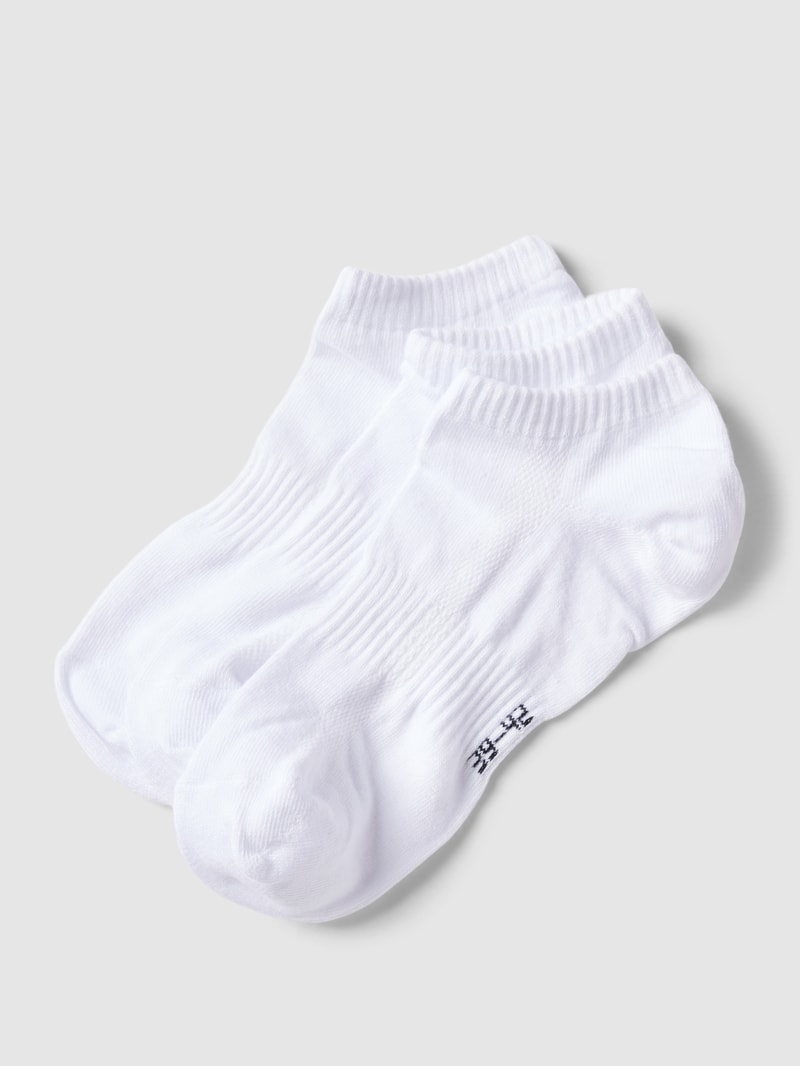Sneakersocken mit elastischen Einsätzen im 3er-Pack in weiß