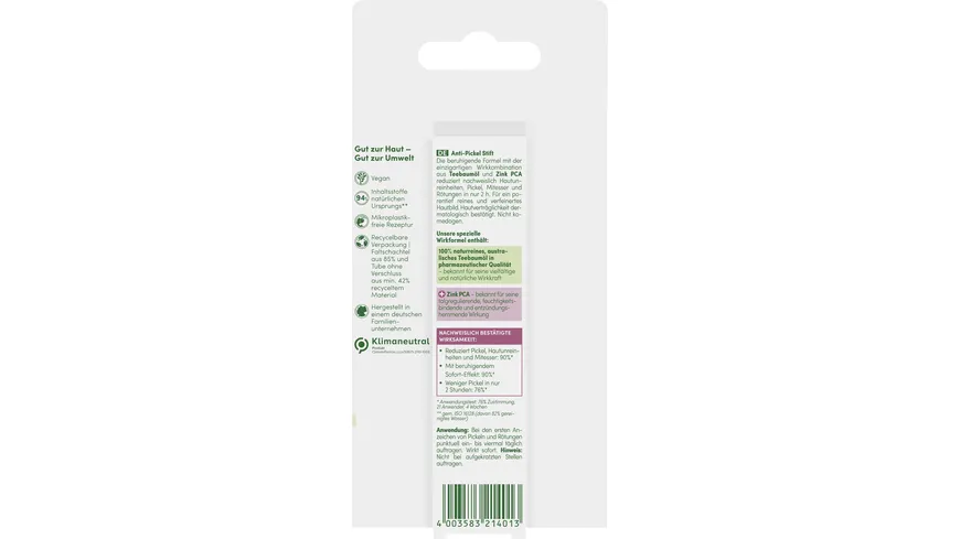 alkmene Mein Teebaumöl Anti-Pickel-Stift 15 ml