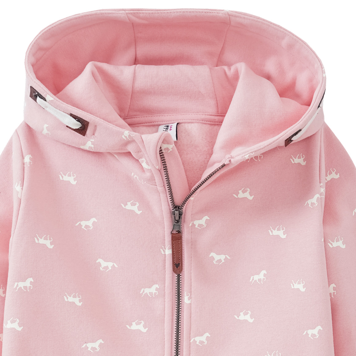Mädchen Sweatjacke mit Pferde-Allover