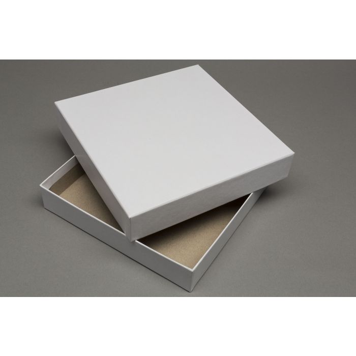 Spielekarton quadratisch 190 x 190 x 47,5 mm - blanko