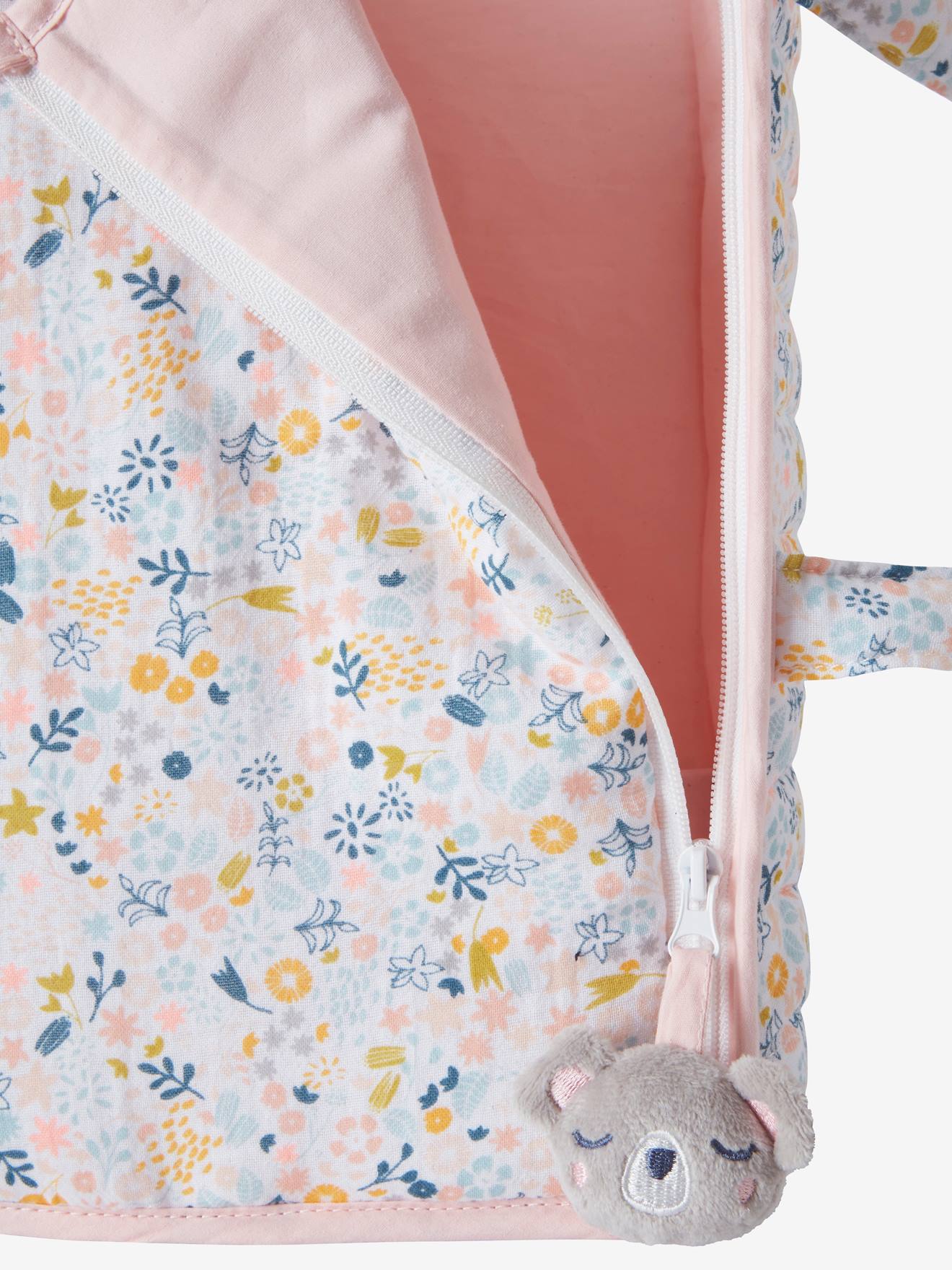 Couffin poupon en gaze de coton rose