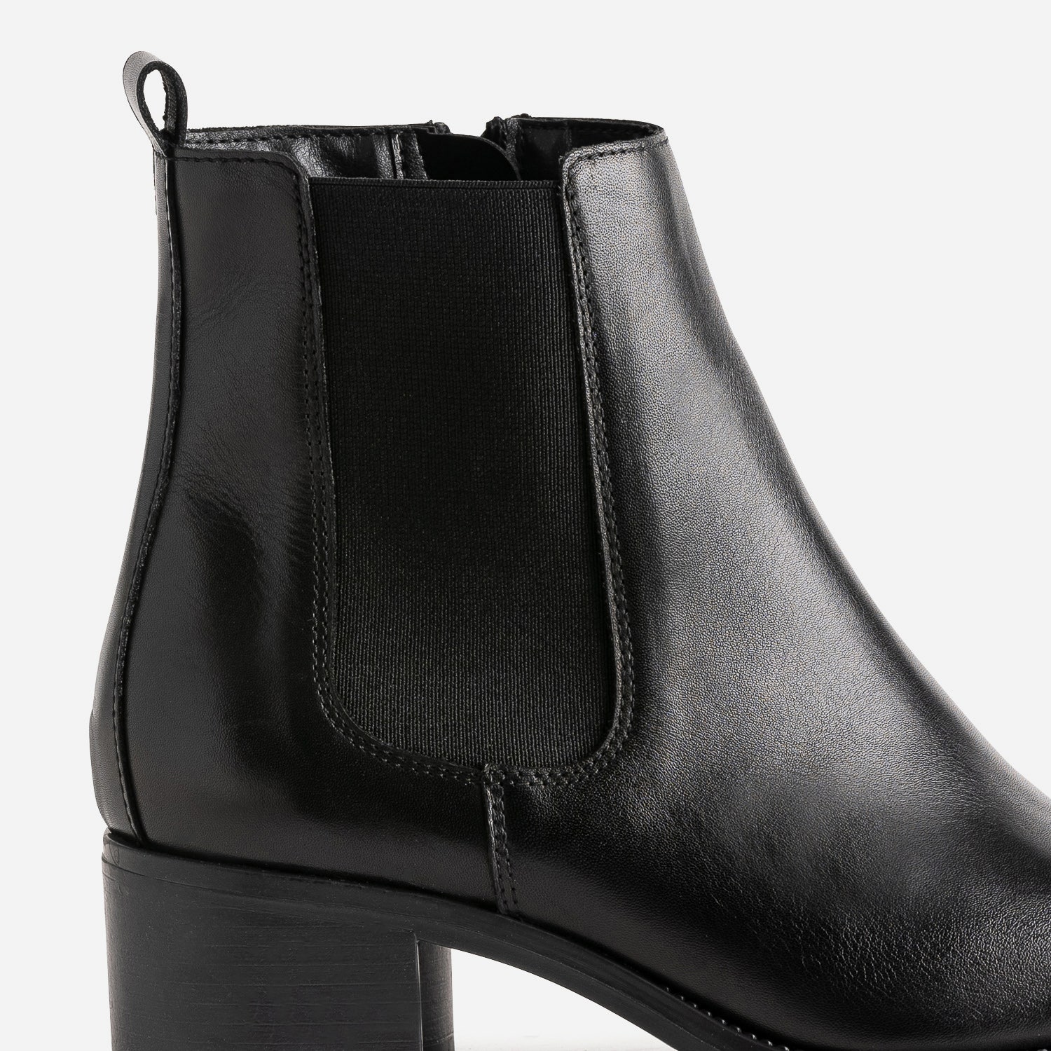 Boots noir en cuir