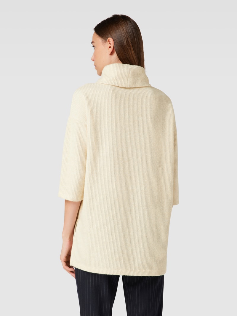 Pullover mit Rollkragen und 3/4-Arm Modell 'Tamie' in offwhite