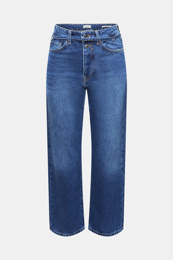 High-Rise-Jeans im Dad Fit mit passendem Gürtel