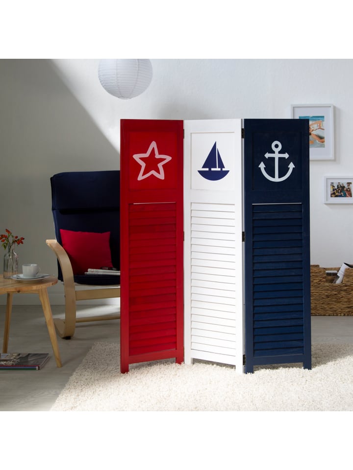 Homestyle4u 3-tlg. Paravent in Weiß 105x130 günstig kaufen onesize