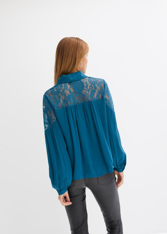 Bluse mit Spitze