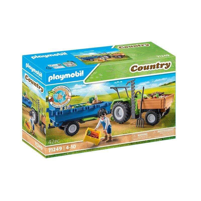 71249 Tracteur avec remorque Playmobil Country