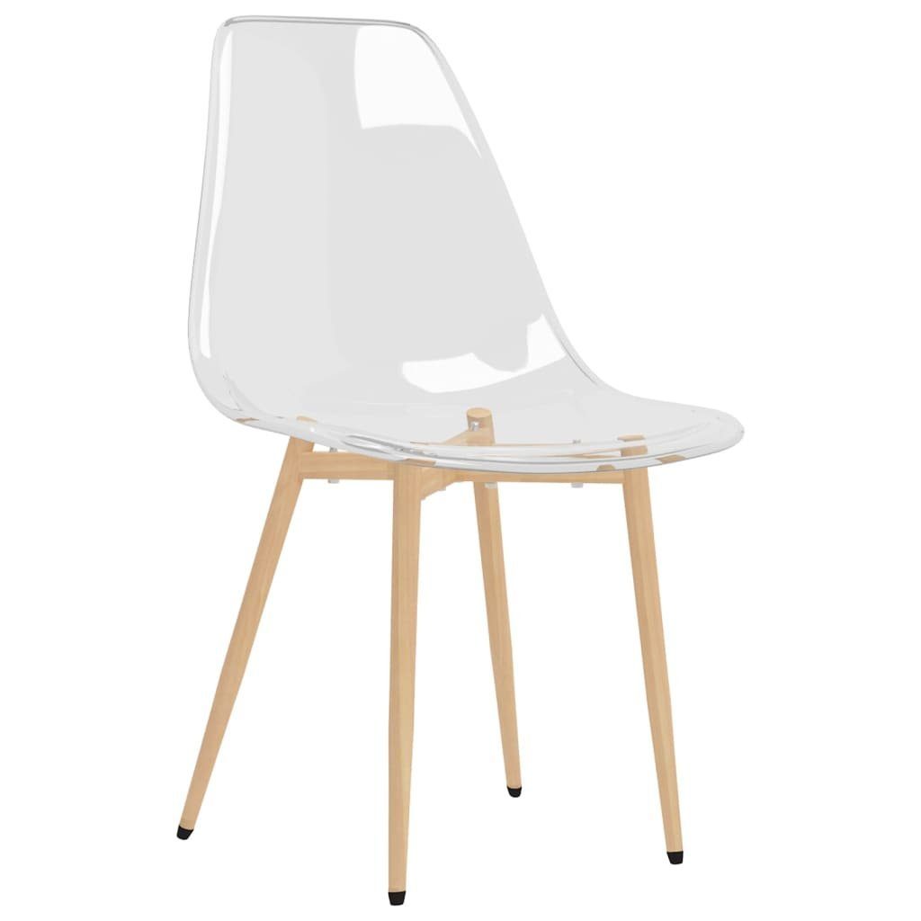 vidaXL Esszimmerstuhl Esszimmerstühle 2 Stk. Transparent PET (2 St)