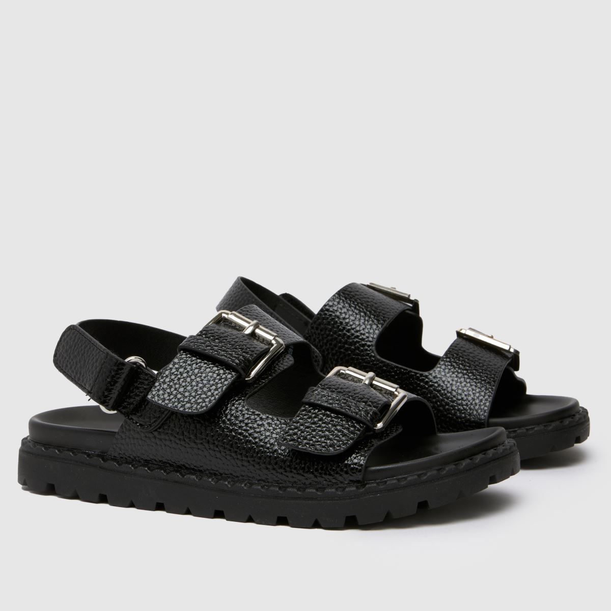 Schuh fekete Tyra vastag talpbetét Lány junior szandál