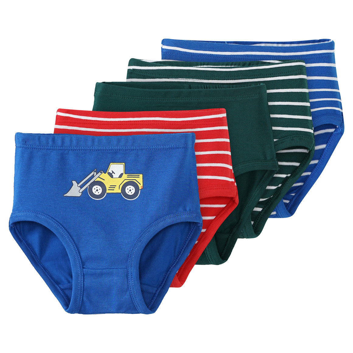 5 Baby Slips in verschiedenen Dessins