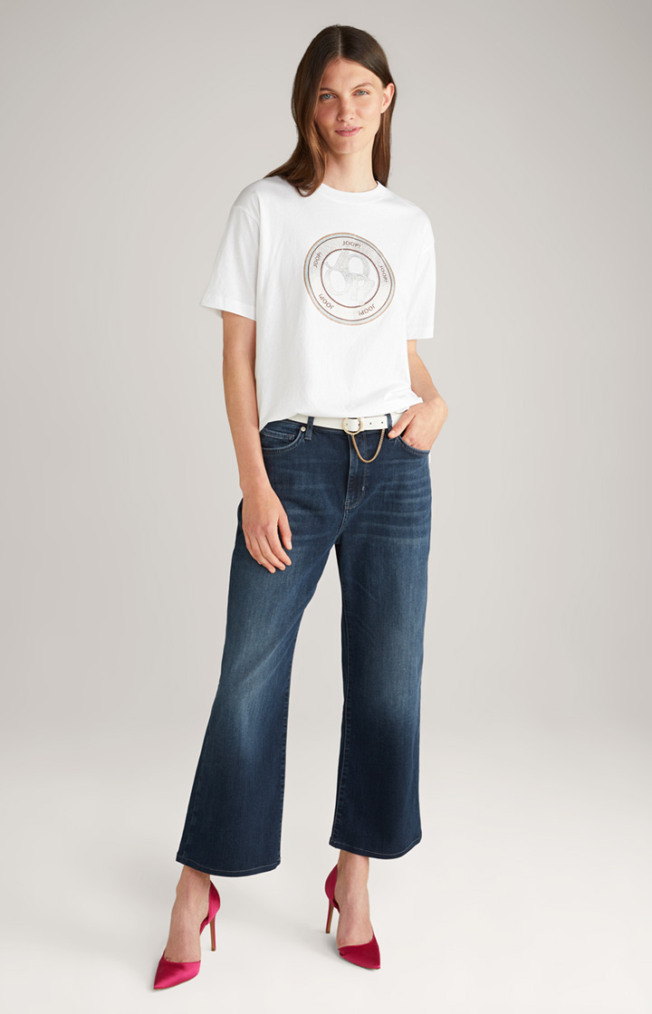 Baumwoll-T-Shirt in Weiß