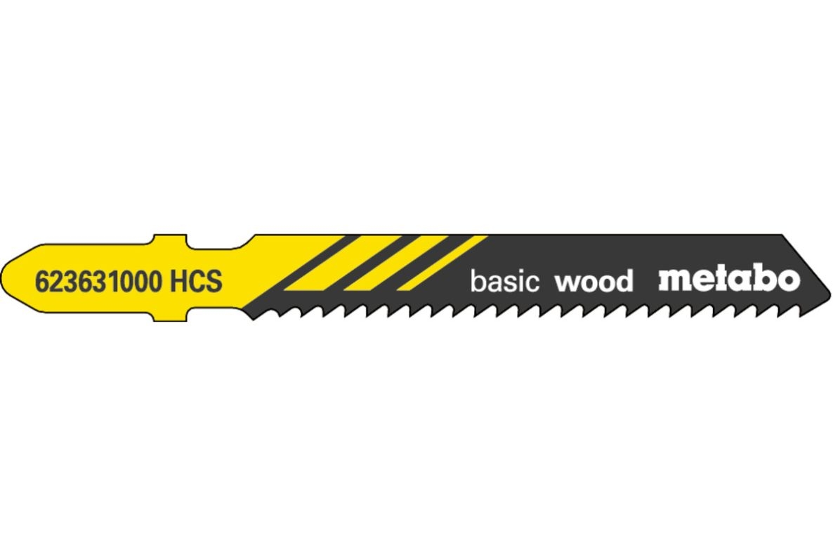 Metabo Zubehör 623631000 Stichsägeblätter (5 Stück) 5 1/2 mm HCS