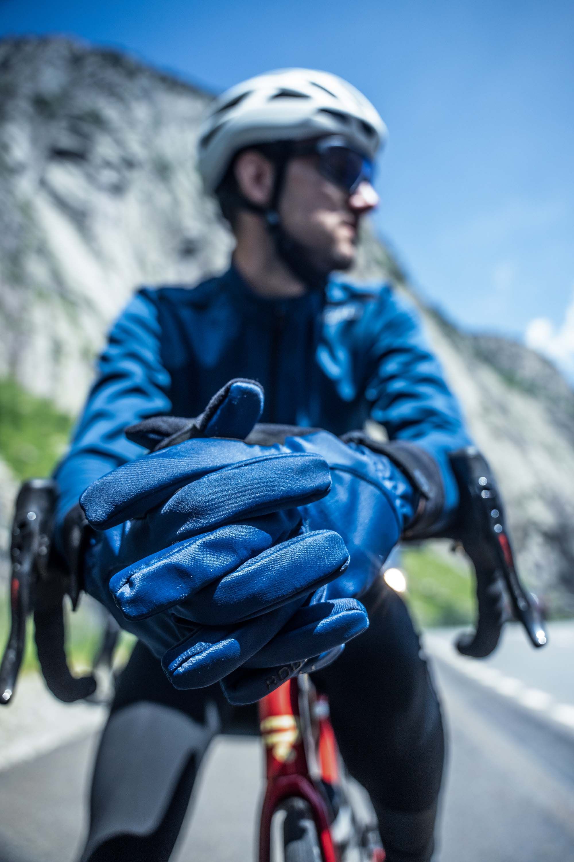Rogelli Core Navy Herren Winter-Fahrradhandschuhe