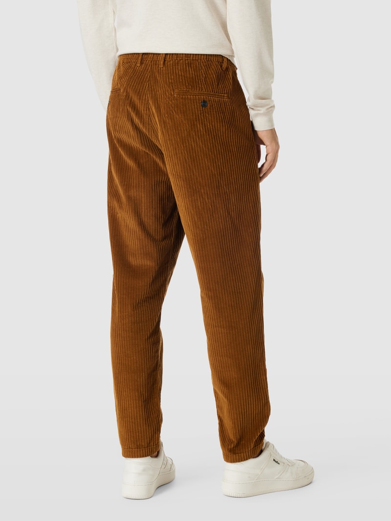 Cordhose aus reiner Baumwolle in hellbraun