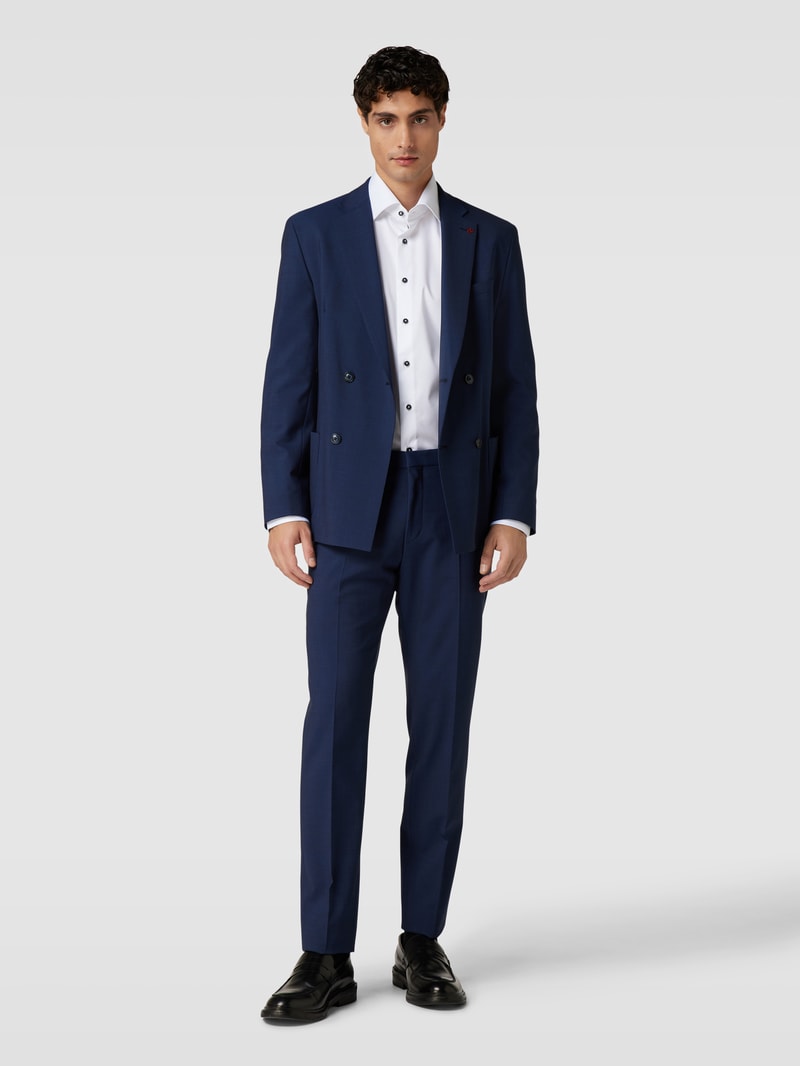 Slim Fit Premium Shirt mit Kentkragen in weiß