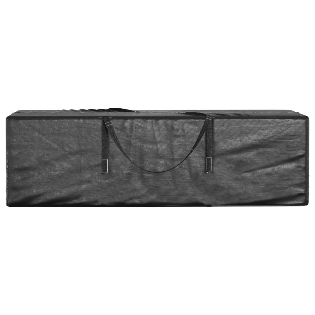 vidaXL Gartenmöbel-Schutzhülle Weihnachtsbaumtasche Schwarz 135x40x55 cm Polyethylen (1-St)