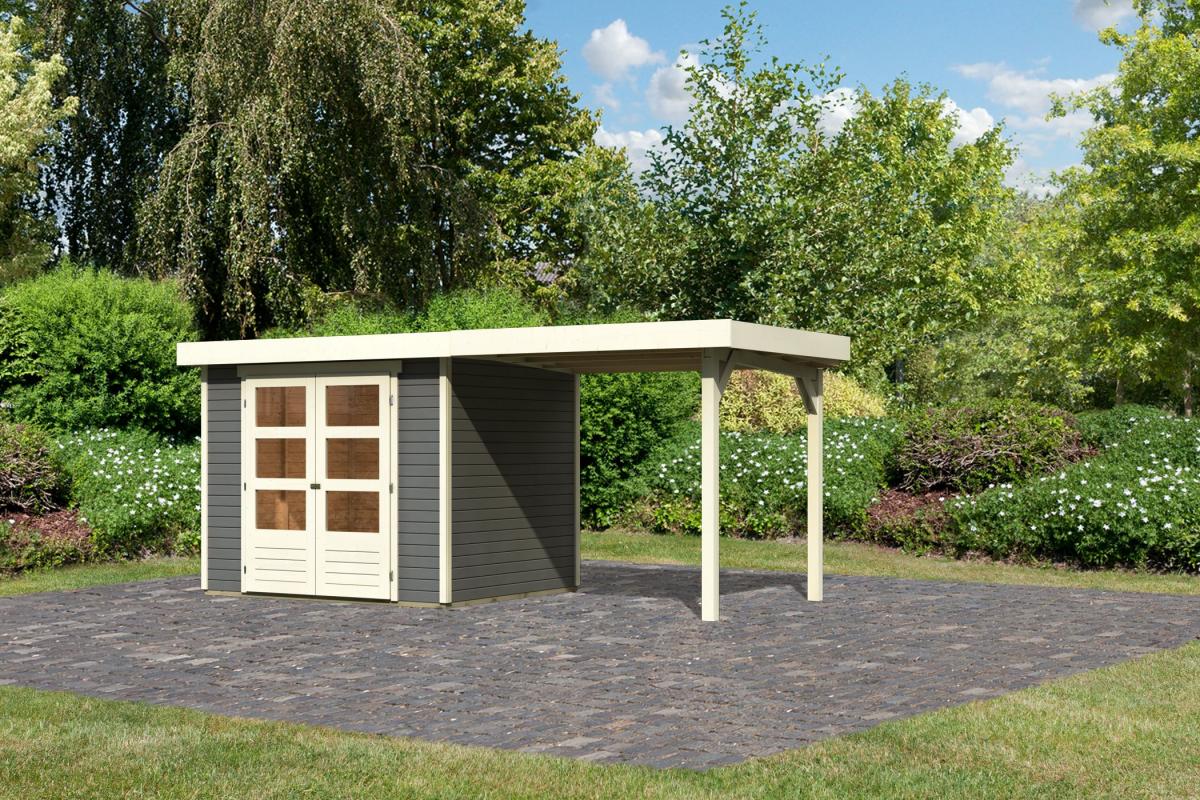Woodfeeling Gartenhaus Ekenis 3 terragrau