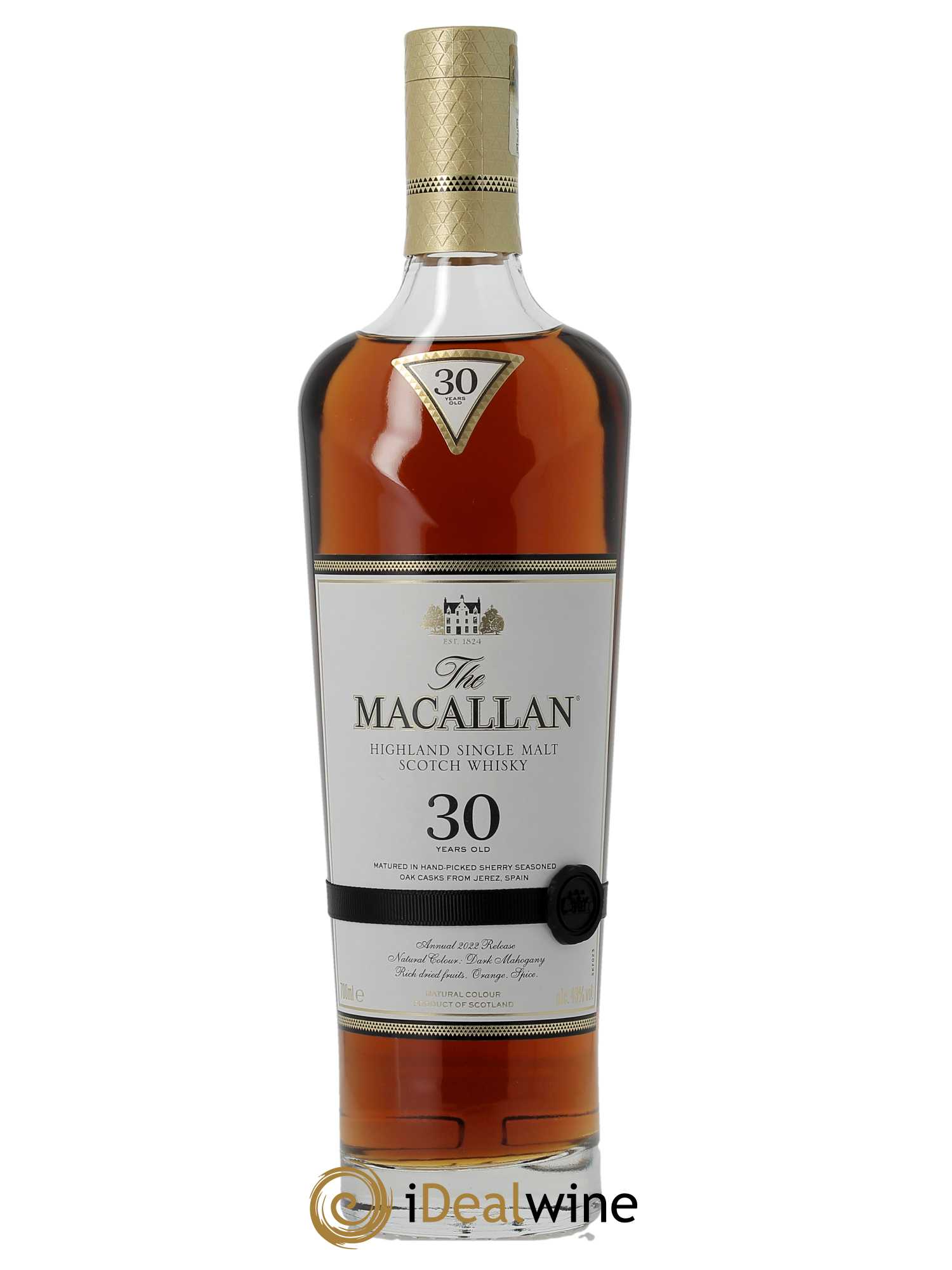 Whisky Macallan (The) 30 years Of. Sherry Oak Casks (70cl)  - Lot de 1 Bouteille