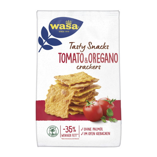 Wasa Tasty Snacks Tomato & Oregano Crackers 160G
