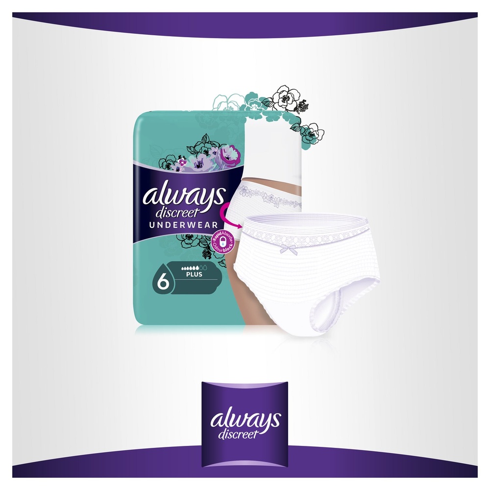 always Always Discreet Normal Culotte Incontinence L Culottes Pour Fuites Urinaires