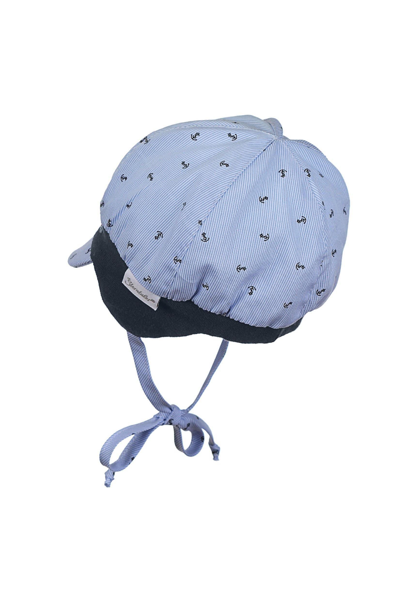 Ballonmütze in Himmelblau mit Ankern und UV 30
