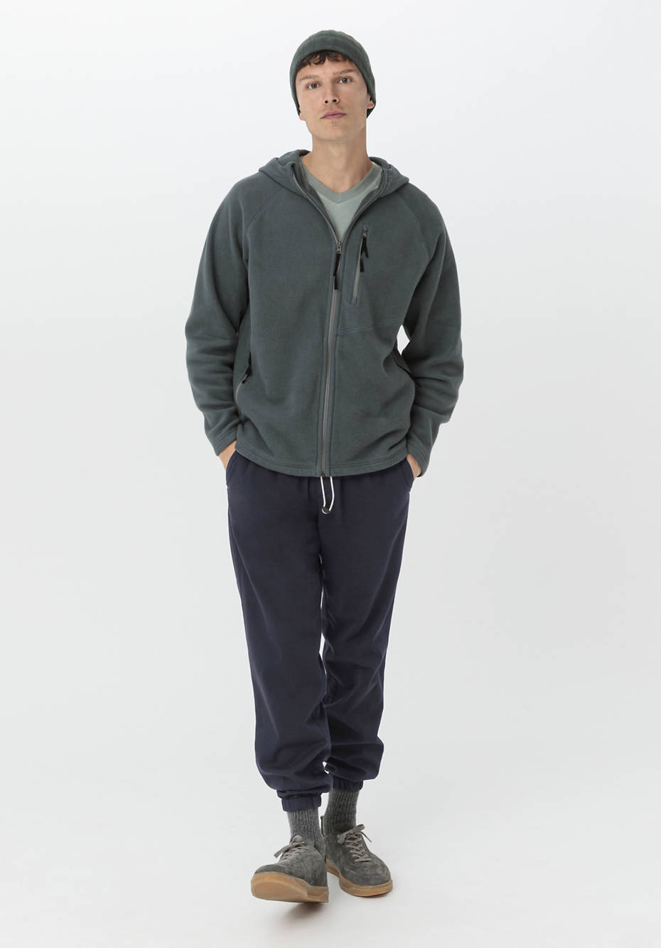 Softfleece-Jacke aus reiner Bio-Baumwolle