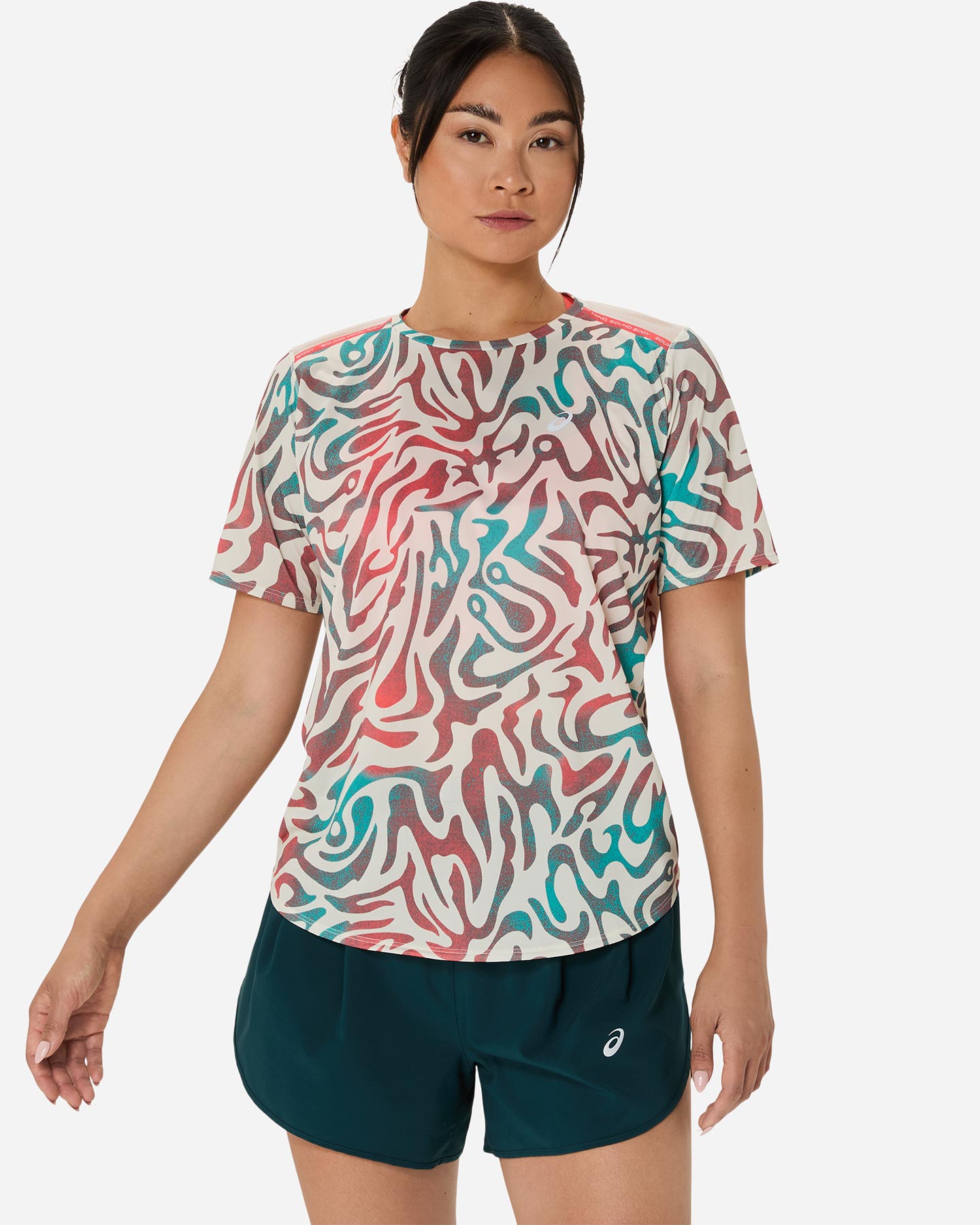 Koszulka do biegania Asics Road All Over Print W 2012D225-200