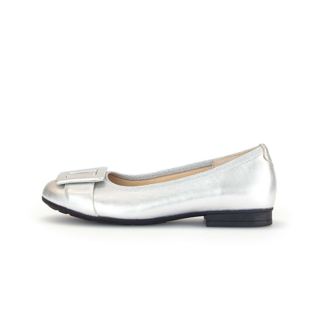 Gabor comfort Eleganter Ballerina silber