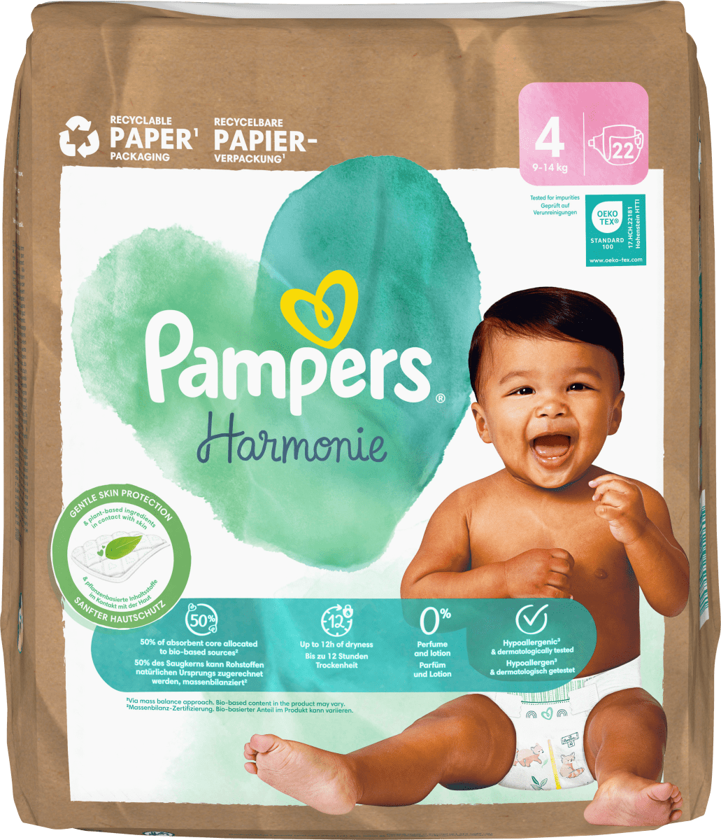 Windeln Harmonie Gr.4 Maxi (9-14 kg), 22 St