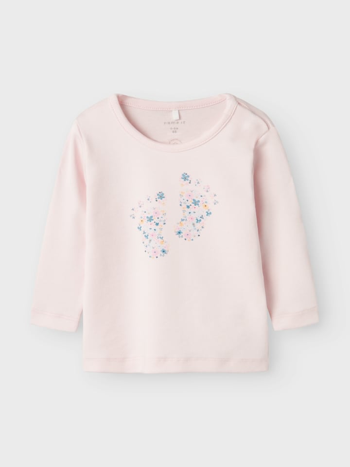 name it Name It Baby Longsleeve für Mädchen mit Blumenprint in Rosa günstig kaufen