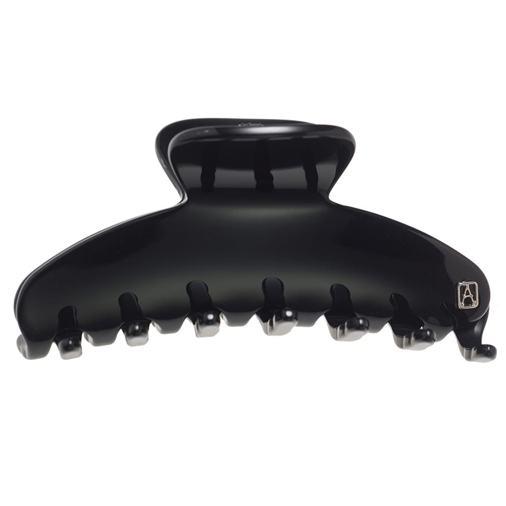 Alexandre de Paris Pince Medium Noir Timeless 9cm