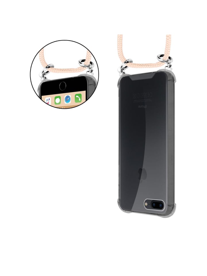 cadorabo Handykette für Apple iPhone 7 PLUS / 7S PLUS / 8 PLUS Hülle in PERLIG ROSÉGOLD günstig kaufen onesize