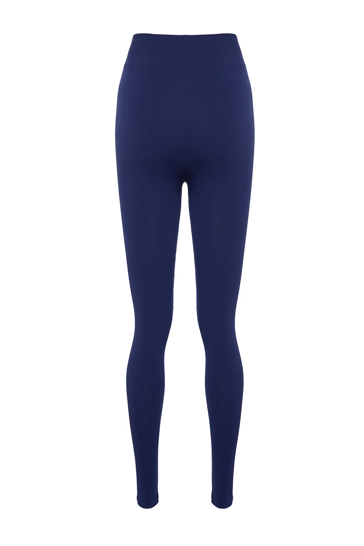 Trendyol Collection  Nahtlose/nahtlose gestrickte Sportstrumpfhose in Dunkelblau in voller Länge TWOAW20TA0071