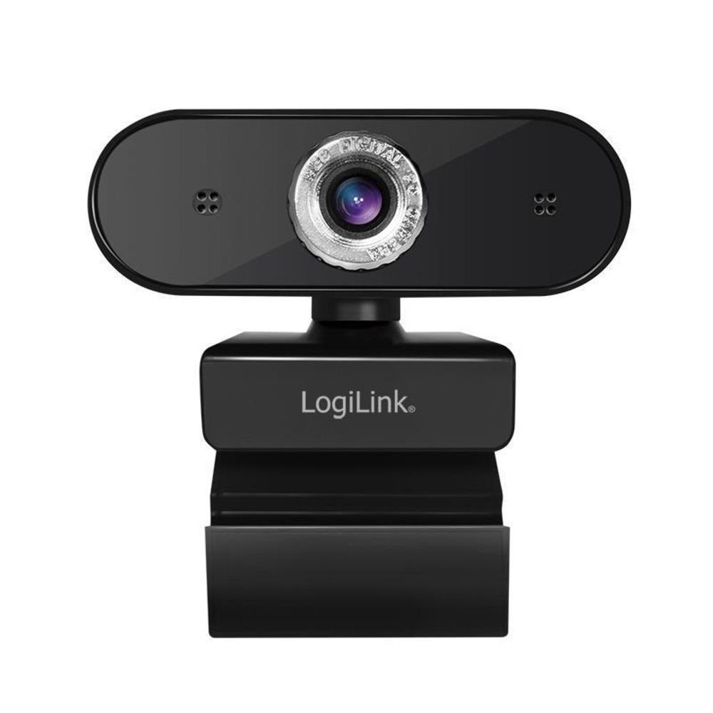 LogiLink UA0368 Webcam (HD, USB, Clip-on einfache Befestigung, Plug and Play ohne Software, Skype, GooleMeet, FaceTime)