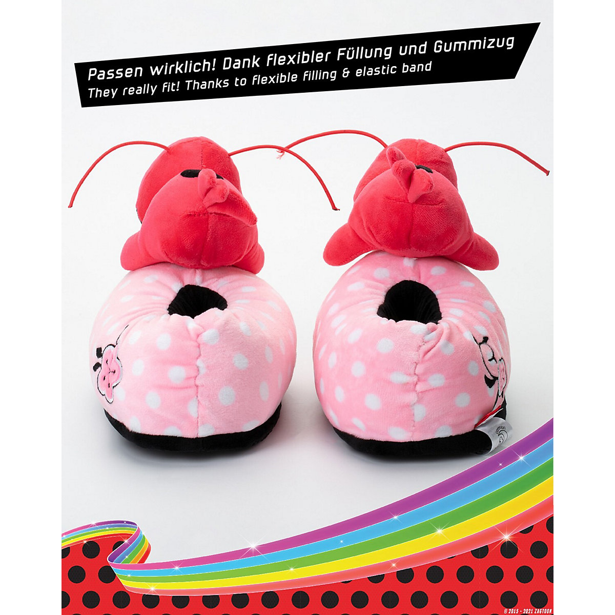 Miraculous Ladybug Kinder Hausschuhe Plagg, Tikki