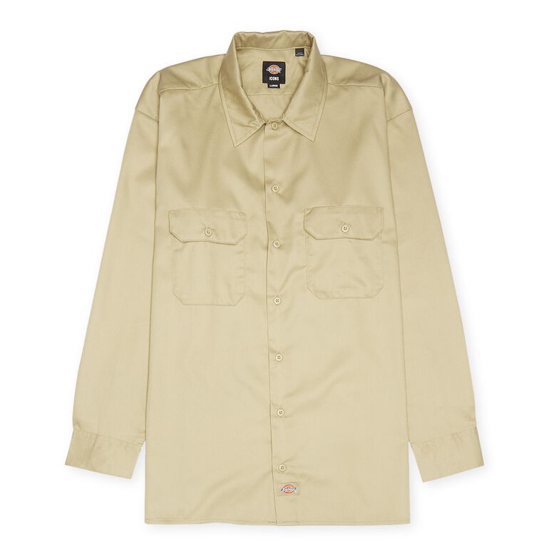 Dickies Work Shirt LS Rec khaki