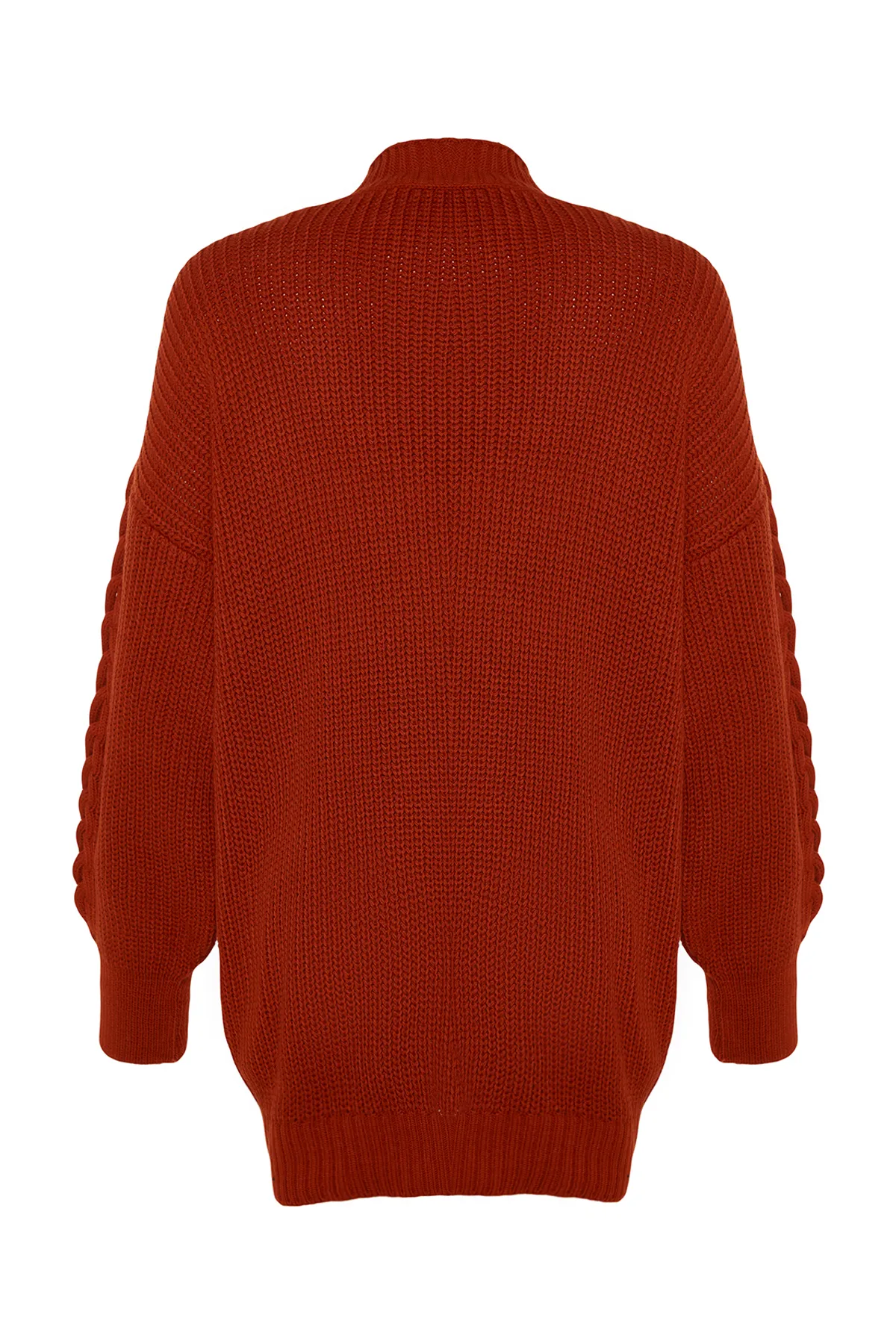 Trendyol Collection  Tile Wide Fit Strick-Cardigan mit V-Ausschnitt TWOAW24HI00256
